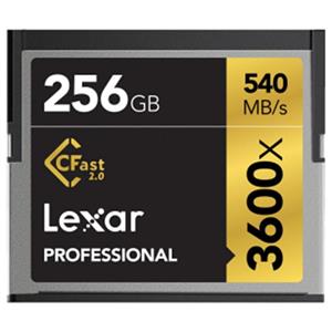 کارت حافظه CF لکسار مدل Professional CFast 2.0 سرعت 3600X 540MBps ظرفیت 256 گیگابایت Lexar Professional CFast 2.0 3600X 540MBps CF- 256GB