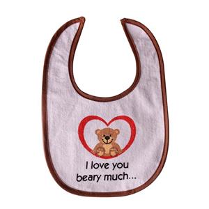 پیشبند نوزاد طرح I Love beary