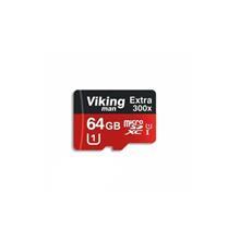 رم میکرو اس‌دی 64 گیگابایت Viking man Class 10 U1 300X 