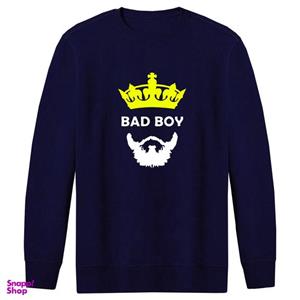 سویشرت مردانه طرح bad boy کد FZ186 رنگ سرمه ای