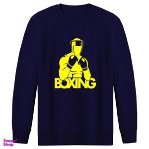 سویشرت مردانه طرح BOXING کد FZ146 رنگ سرمه ای