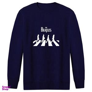 سویشرت مردانه طرح the beatles کد F260 رنگ سرمه ای