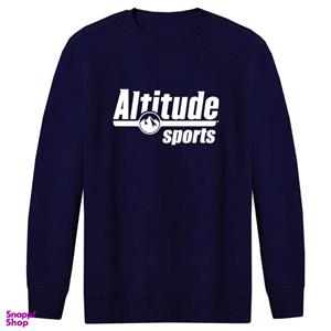 سویشرت مردانه طرح Altitude کد F263 رنگ سرمه ای