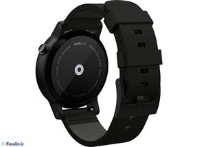 ساعت هوشمند موتورولا مدل موتو 360 نسل دوم بند چرم مشکی سایز 42 میلیمتر Motorola Moto 360 2nd Gen Black Leather Band 42mm Smart Watch