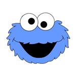 استیکر تزئینی موبایل طرح Cookie Monster کد 1655