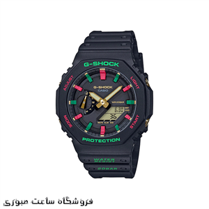 ساعت مچی مردانه اصل برند کاسیو مدل جی شاک GA-2100TH-1ADR Casio Watch For Men 