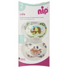 پستانک ارتودنسی نیپ مدل 31302EF بسته 2 عددی Nip 31302EF Pacifier And Accessories Orthodontic Size2 Pack Of 2