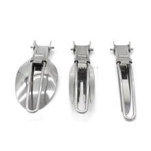 قاشق استیل سه تکه تاشو