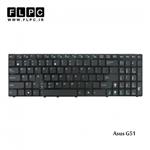 کیبورد لپ تاپ ایسوس Asus Laptop keyboard G51 مشکی-بافریم