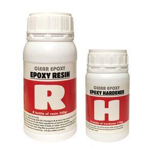 رزین اپوکسی دو جزئی مدل R-H کد R340170 حجم 510 میلی لیتر مجموعه 2 عددی