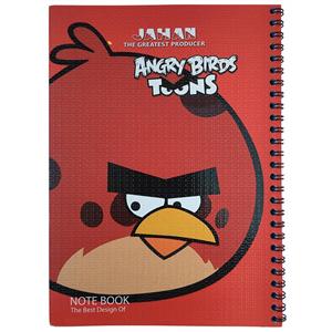 دفتر مشق 50 برگ جهان مدل angry bird 
