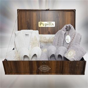 سرویس حوله پالتویی دونفره PUPILLA کرم بژ