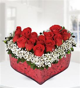 باکس شیشه ای قلب