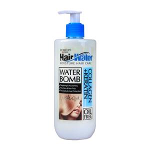 کرم آبرسان مو کامان حاوی کلاژن و کراتین مدل Hair Water حجم 400 میلی لیتر Come on Collagen and Keratin Water Bomb Hair Water