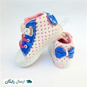 کفش نیم بوت دخترانه پاپیونی  (کد محصول 736_ سایز 25 تا 30)