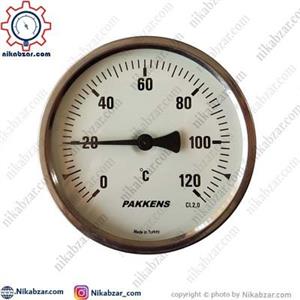 ترمومتر پکنز PAKKENS صفحه 10 سانت افقی 120 درجه