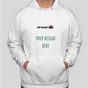 هودی سفید با طرح دلخواه شما