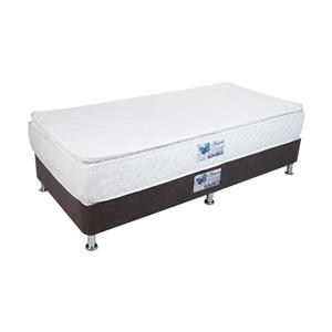 تخت خواب یک نفره اسایش باکس مدل AKA162 به همراه تشک طبی طرف پد سایز 200 × 120 سانتی متر 