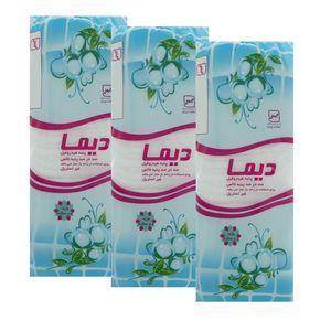 پنبه دیما مدل SLM وزن 100 گرم مجموعه 3 عددی