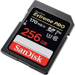 کارت حافظه SDXC سن دیسک مدل Extreme Pro V30 کلاس 10 استاندارد UHS-I U3 سرعت 170mbps ظرفیت 256 گیگابایت 