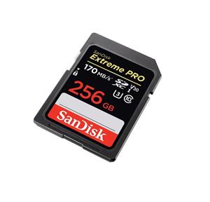 کارت حافظه SDXC سن دیسک مدل Extreme Pro V30 کلاس 10 استاندارد UHS-I U3 سرعت 170mbps ظرفیت 256 گیگابایت 