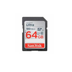 کارت حافظه SDXC سن دیسک مدل Ultra کلاس 10 استاندارد UHS-I U1 سرعت 100MBps ظرفیت 64 گیگابایت Sandisk Ultra 64GB 120MBps SDXC Card