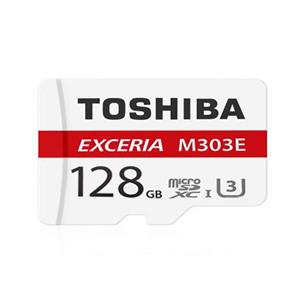 کارت حافظه microSDXC توشیبا مدل Exceria M303e کلاس 10 استاندارد UHS-I U3 سرعت 98MBps ظرفیت 128 گیگابایت 