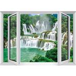 استیکر پنجره مجازی طرح natural waterfall 02