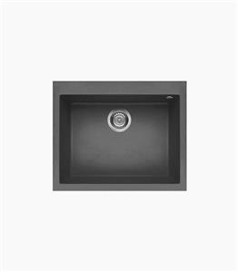 سینک ظرفشویی الیچی مدل 110 Quadra خاکستری تیره