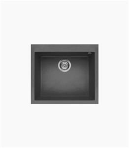 سینک ظرفشویی الیچی مدل 105 Quadra خاکستری تیره