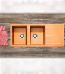 سینک ظرفشویی ولکان مدل V690 مسی