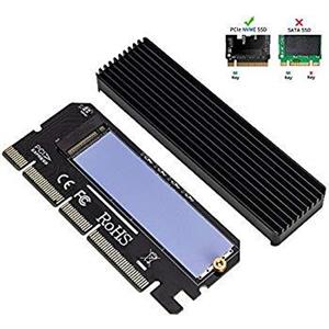 کارت تبدیل PCI-E به M.2 از نوع M-KEY NVME  با هیت سینک 