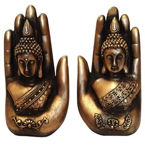 مجسمه لیلپار طرح دست شیوا مدل DKH-7229 B مجموعه دو عددی