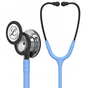 گوشی پزشکی لیتمن مدل کلاسیک 3 کد 5959 3M Littmann Classic III Monitoring Stethoscope, MirrorFinish Chestpiece, Ceil Blue Tube, Smoke Stem and Smoke Headset, 27 inch, 5959