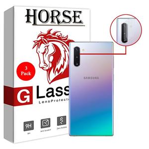 محافظ لنز دوربین هورس مدل UTF مناسب برای گوشی موبایل سامسونگ Galaxy Note10 بسته سه عددی