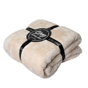 پتو افرا رنگ کرم روشن – کد 1097