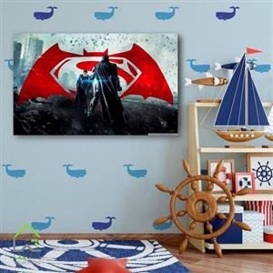 تابلو دیواری بتمن و سوپرمن batman vs superman