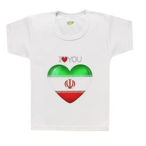 تی شرت پسرانه کارانس طرح پرچم ایران کد BT-007 