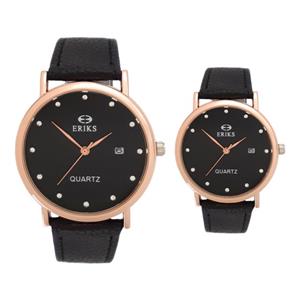 ست ساعت مچی عقربه ای زنانه و مردانه اریکس مدل 8073G