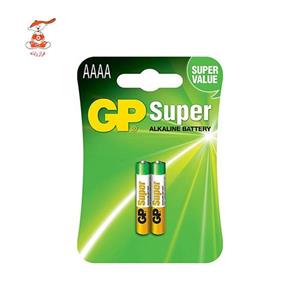 باتری سایز AAAA جی پی مدل Super Alkaline - بسته 2 عددی GP Super Alkaline AAAA Battery - Pack of 2