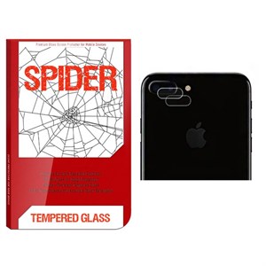 محافظ لنز دوربین اسپایدر مدل S-TMP002 مناسب برای گوشی موبایل اپل iphone 8 Plus بسته 2 عددی