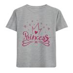 تی شرت آستین کوتاه دخترانه طرح princess کد F66