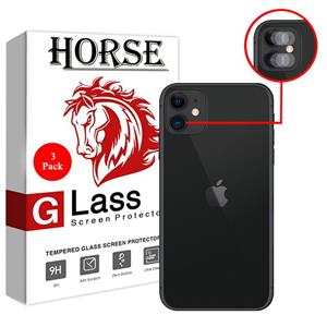 محافظ لنز دوربین هورس مدل UTF مناسب برای گوشی موبایل اپل iPhone 11 بسته سه عددی 