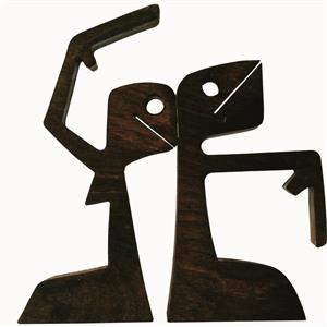 مجسمه طرح آدمک مدل ab01 مجموعه دو عددی