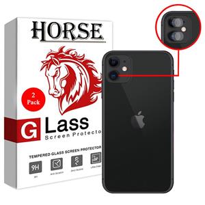 محافظ لنز دوربین هورس مدل UTF مناسب برای گوشی موبایل اپل iPhone 11 بسته دو عددی 