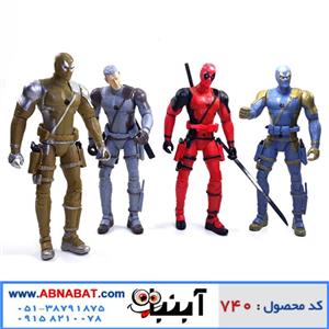 اکشن فیگور ددپول کد 740 در چهار رنگ مختلف Deadpool Action Figure