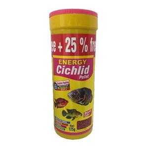 غذا ماهی انرژی مدل cichilid pellet وزن 125 گرم 