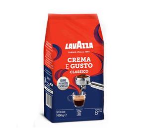 بسته دانه قهوه لاواتزا مدل crema e gusto classico مقدار 1000 گرم 