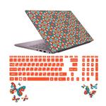 استیکر لپ تاپ صالسو آرت مدل 5025 hk به همراه برچسب حروف فارسی کیبورد