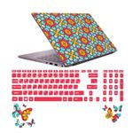 استیکر لپ تاپ صالسو آرت مدل 5026 hk به همراه برچسب حروف فارسی کیبورد